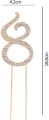 TOPPER NA TORT 8 ZLO CYRKONIE 19CM NER PBH - tantis.pl