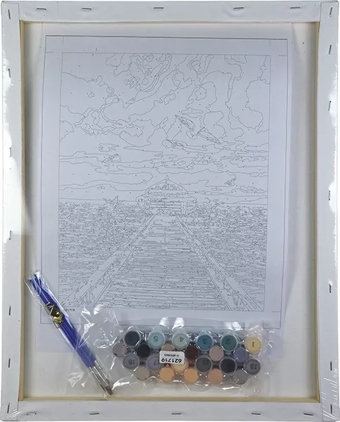 Malowanie po numerach - 40x50cm Pomost nad morzem - tantis.pl
