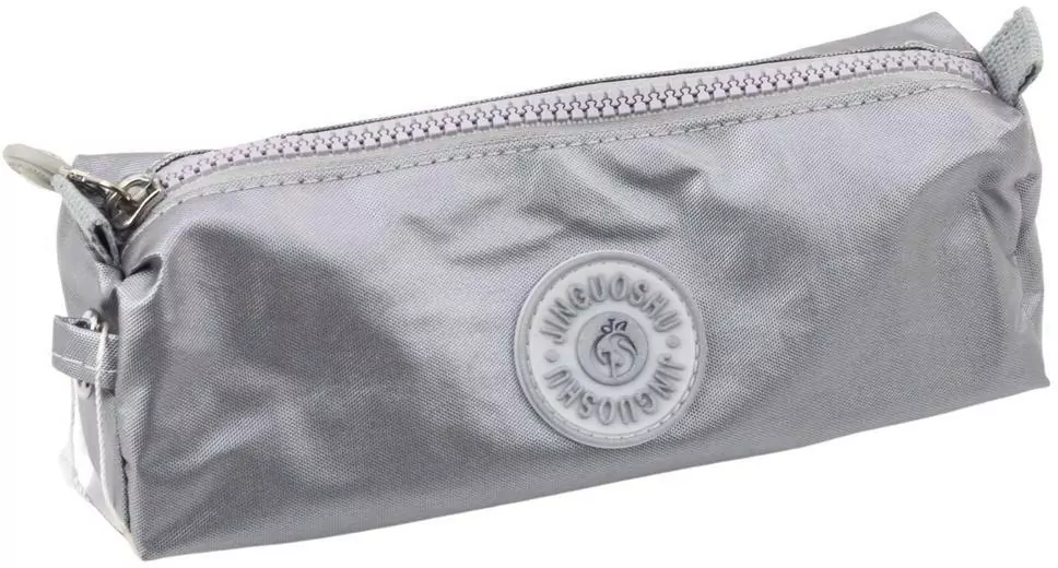 Piórnik szkolny jednokomorowy szary 21,5cm - tantis.pl
