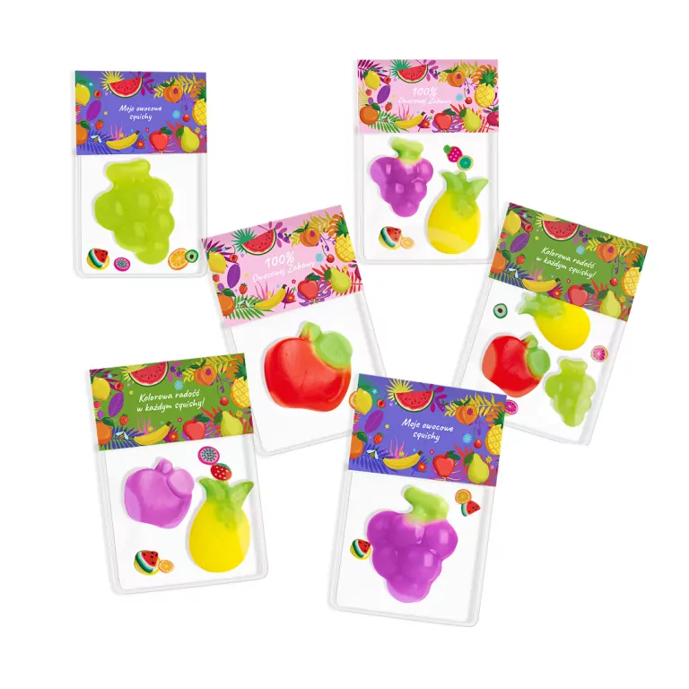 Squishy. Zestaw owoców - tantis.pl