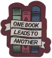 Pulteney Press Naklejka One Book Leads To Another - tantis.pl
