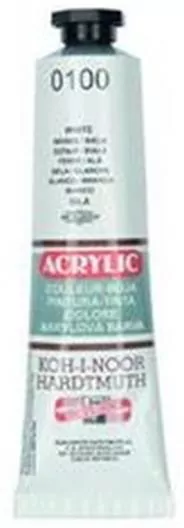 Farba akrylowa biała 40ML - tantis.pl