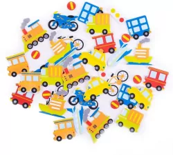 Naklejki z pianki. Pojazdy