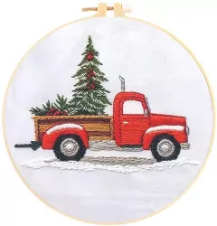 Zestaw do haftowania świąteczny pick-up z choinką