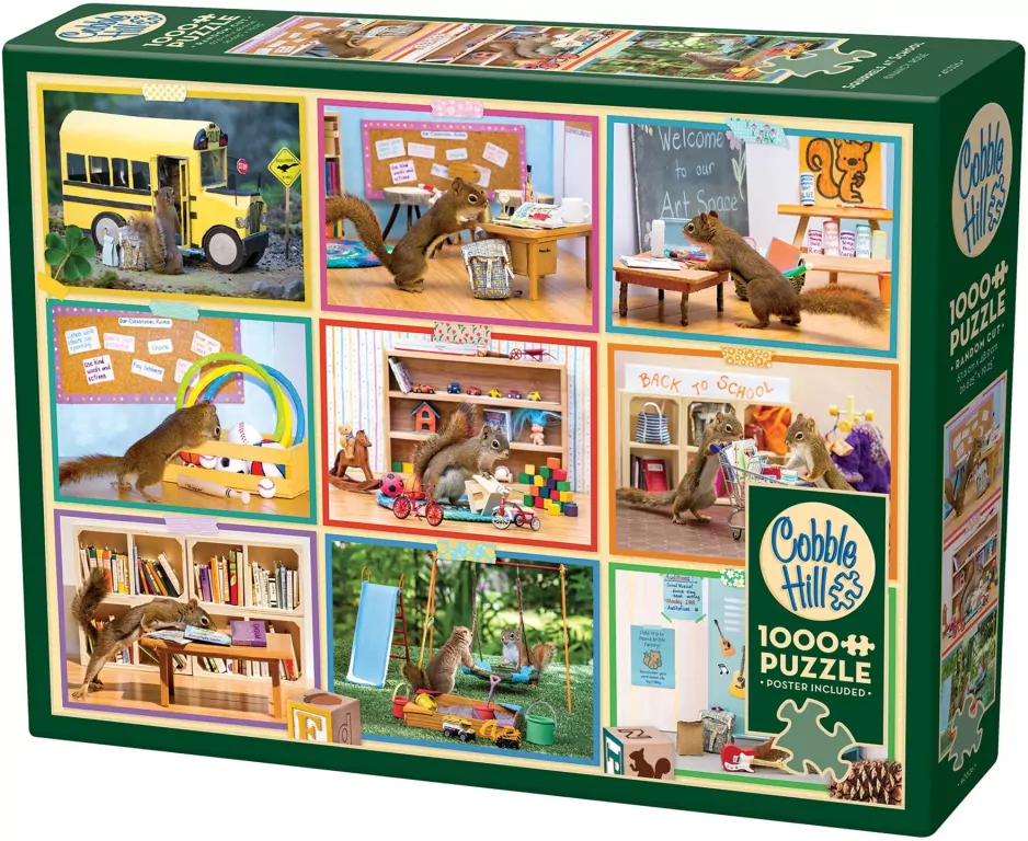 Puzzle 1000 Wiewiórki w szkole 113575 - tantis.pl