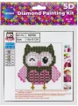 Diamentowa mozaika 5D - Sowa 15x15 89766 - tantis.pl