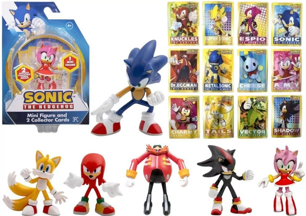 Sonic Figurka + karty kolekcjonerskie mix - tantis.pl