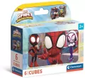 Clementoni. Klocki obrazkowe 6 elementów. Spidey i super-kumple - tantis.pl