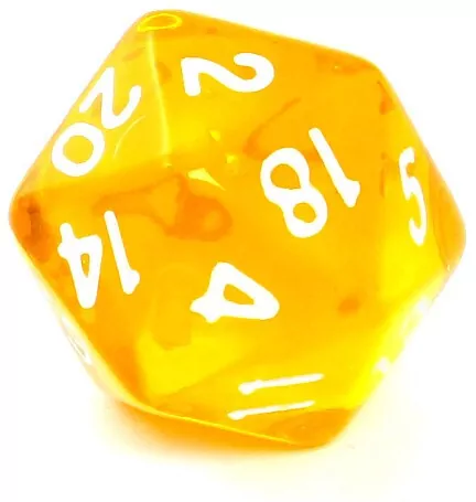 Komplet kości RPG. Żółte. Kryształowe. REBEL - tantis.pl