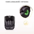 Caretero Fotelik Vivo grafitowy (76-150cm) - tantis.pl