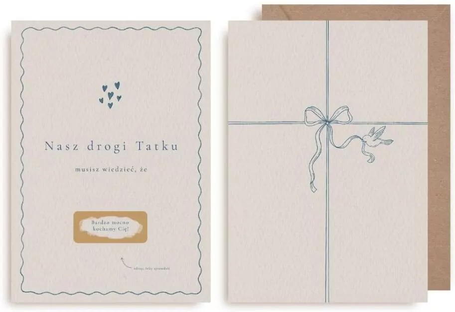 Kartka zdrapka - Nasz drogi Tatku - tantis.pl
