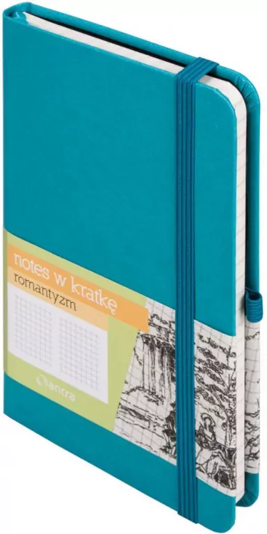 Notes A6 Kratka Romantyzm Turkusowy - tantis.pl