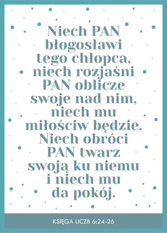 Kartka. Niech Pan błogosławi tego chłopca - tantis.pl