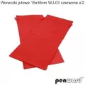 Woreczki jutowe czerwone 36x15cm - tantis.pl