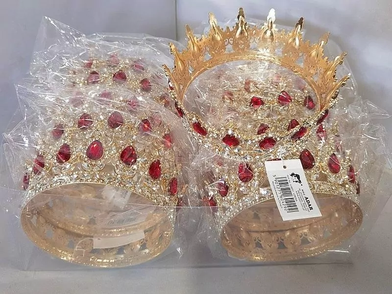Korona diadem metalowy MIX - tantis.pl