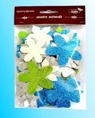 Kwiatki brokatowe, 60 sztuk - tantis.pl