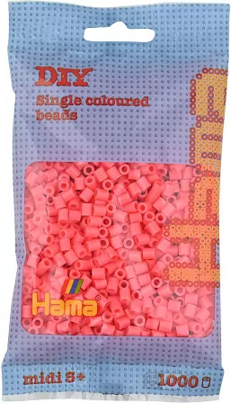 Hama midi koraliki 1000 j.róż 015-207-44 07441 - tantis.pl