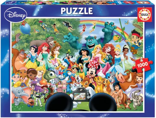 Puzzle 1000 elementów Cudowny świat Disneya