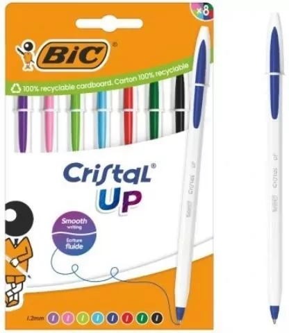 Długopis Cristal Up AST+FUN 8szt - tantis.pl