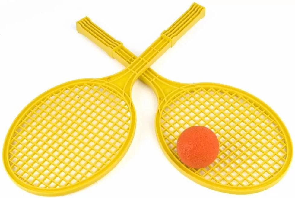 RAKIETKI PLAZOWE PILKA 50CM BAG SIATKA - tantis.pl
