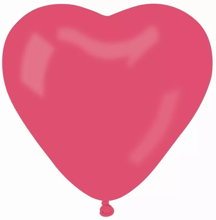 Balony pastelowe czerwone serca - tantis.pl