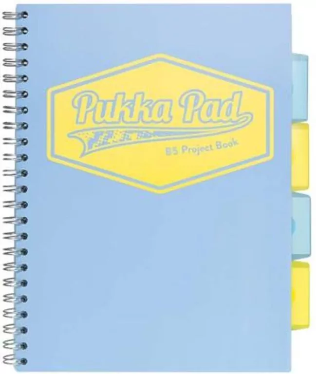Kołozeszyt Pukka Pad B5 Project Book Pastel niebieski - tantis.pl