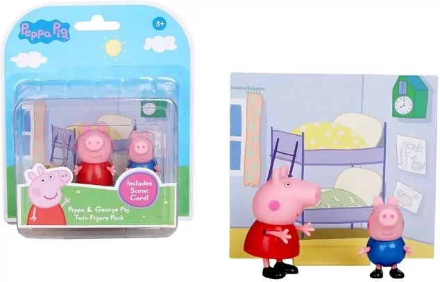 *****PEPPA 2 figurki Peppa + George D4093 /8 - tantis.pl
