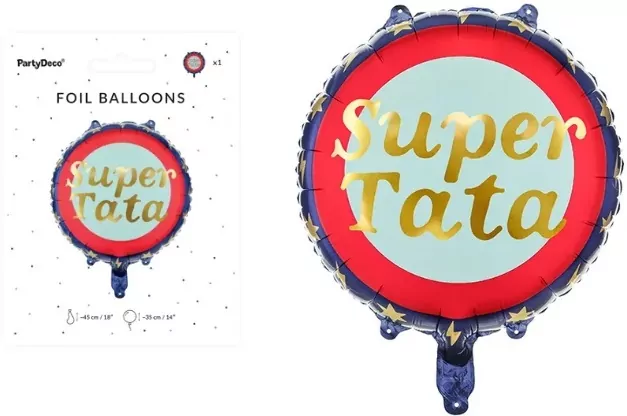 Balon foliowy Super Tata 45cm - tantis.pl