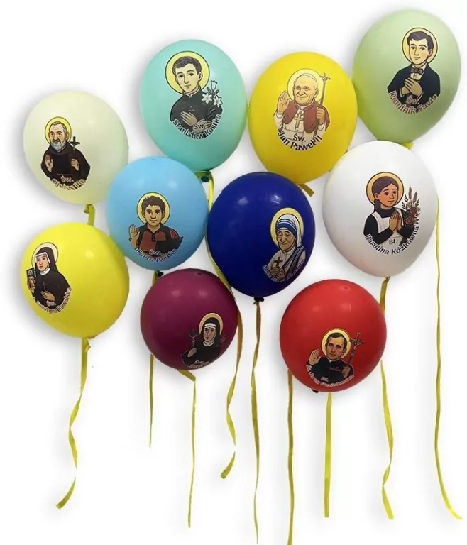 Balony z wizerunkami świętych - tantis.pl