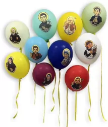 Balony z wizerunkami świętych