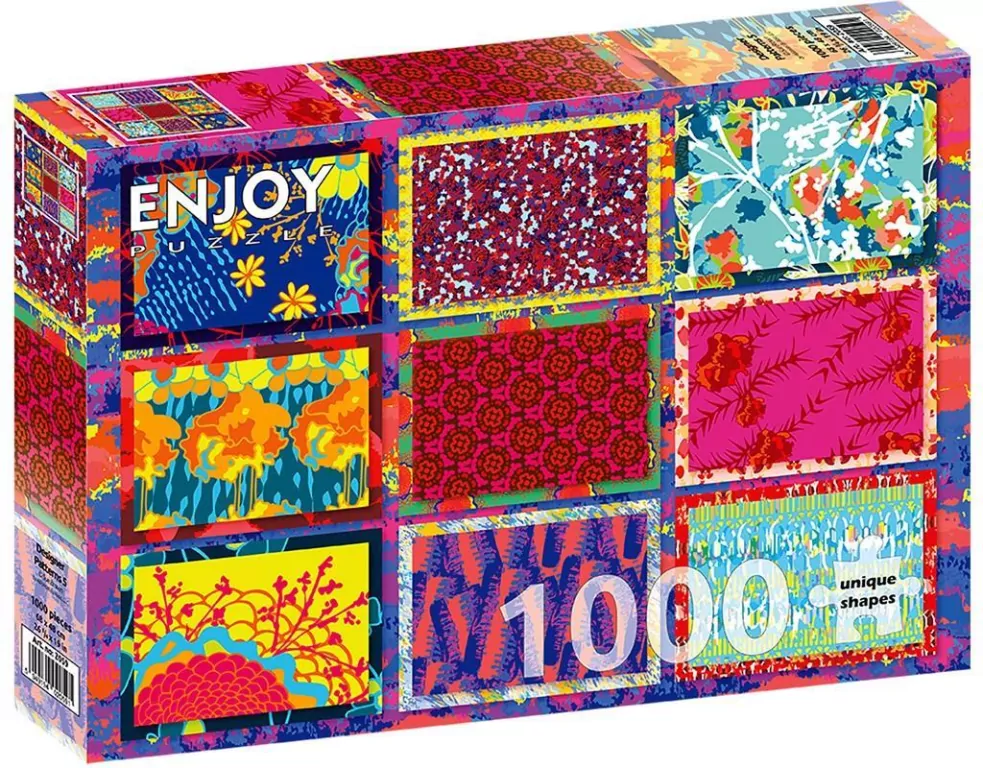 Puzzle 1000 Kolorowe wzory 5 - tantis.pl