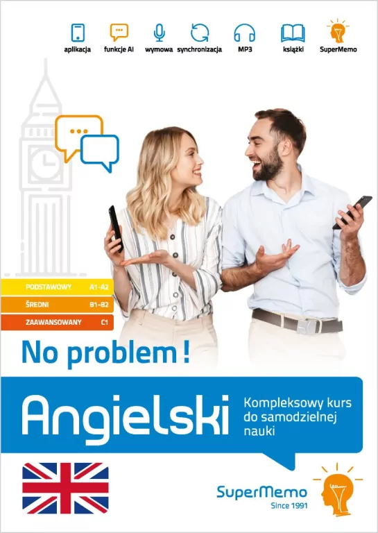 Angielski. No problem! Kompleksowy kurs A1-C1 - tantis.pl