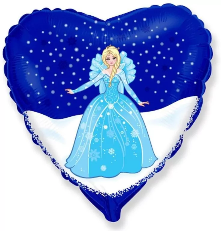 Balon foliowy Śnieżna Kraina Księżniczk 45cm - tantis.pl