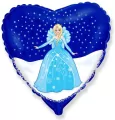 Balon foliowy Śnieżna Kraina Księżniczk 45cm - tantis.pl