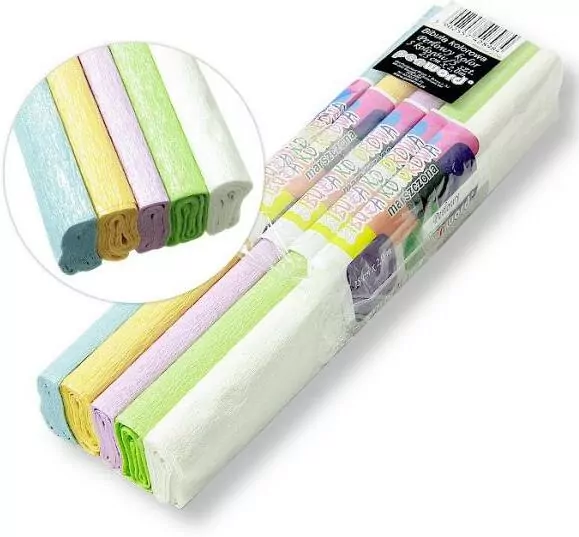 Bibuła marszczona 25x200. Perłowa - tantis.pl