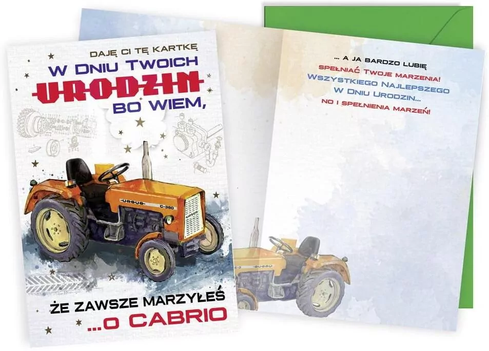 Karnet okolicznościowy. Urodziny. Kukartka - tantis.pl