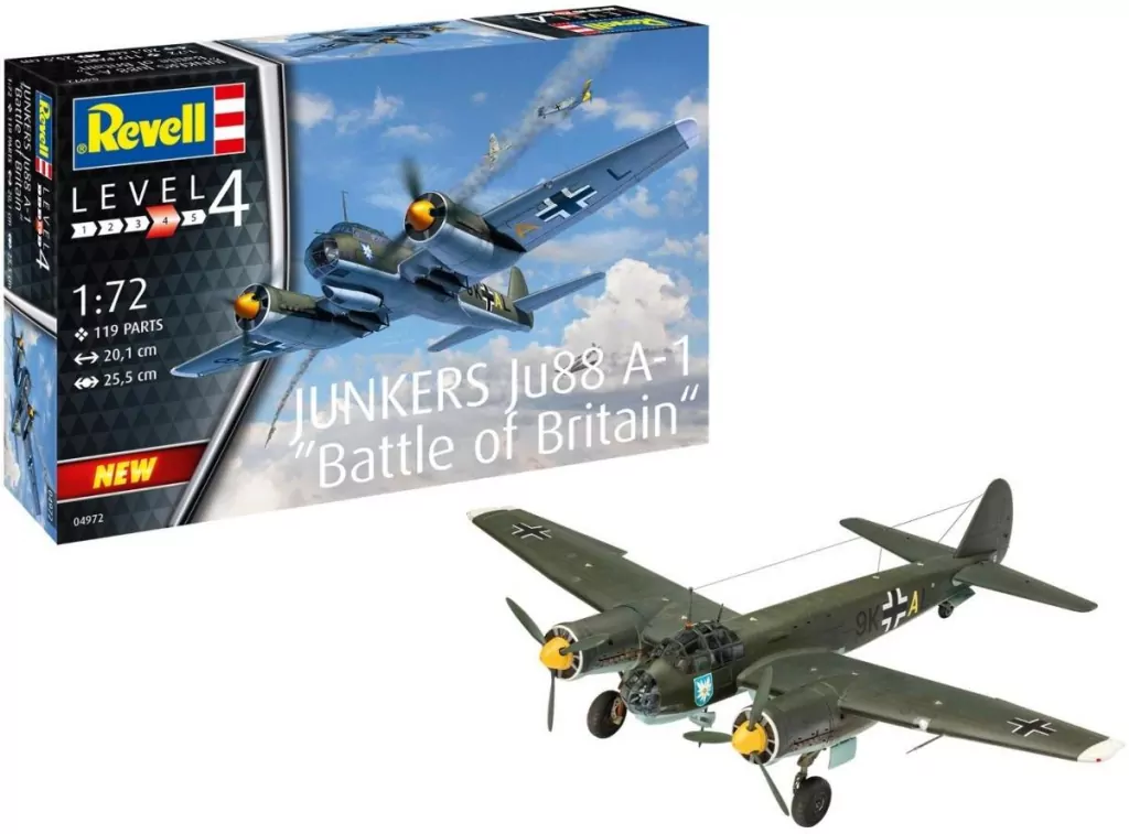 Model plastikowy Junkers Ju88 A-1 Battle of Britain - tantis.pl
