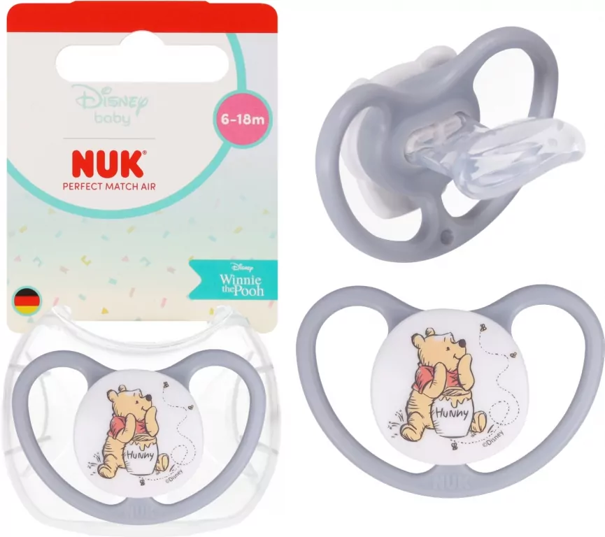 NUK. Air. Smoczek. 6-18 miesięcy. Kubuś Puchatek - tantis.pl