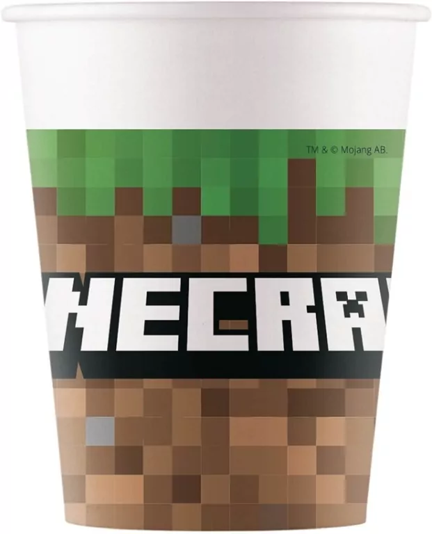 Kubeczki papierowe Minecraft 200ml - tantis.pl