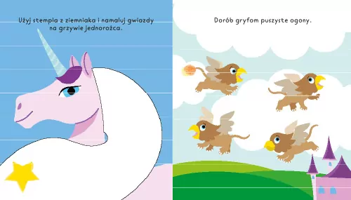 Jednorożce. Maluj paluszkiem - tantis.pl
