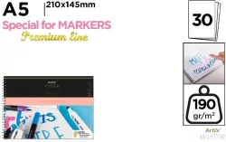 Szkicownik A5/30K do markerów