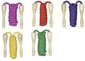 Skakanka z drewnianymi uchwytami - tantis.pl