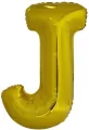 Balon foliowy litera J złota 58x86cm - tantis.pl