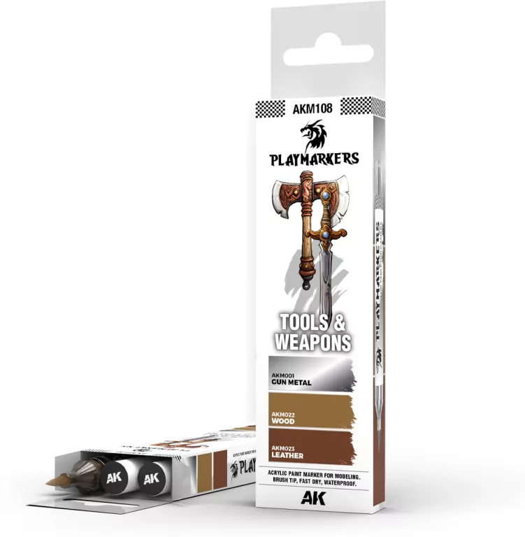 AK Interactive: Playmarkers - Tools & Weapons (3) - tantis.pl