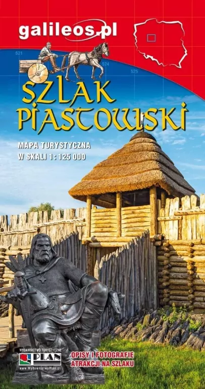 Mapa turystyczna - Szlak Piastowski 1:125 000 - tantis.pl