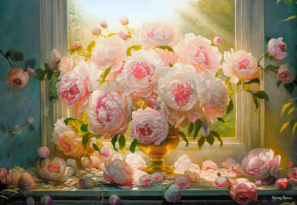 Puzzle 1000 Hot Summer Peonies CASTOR - tantis.pl