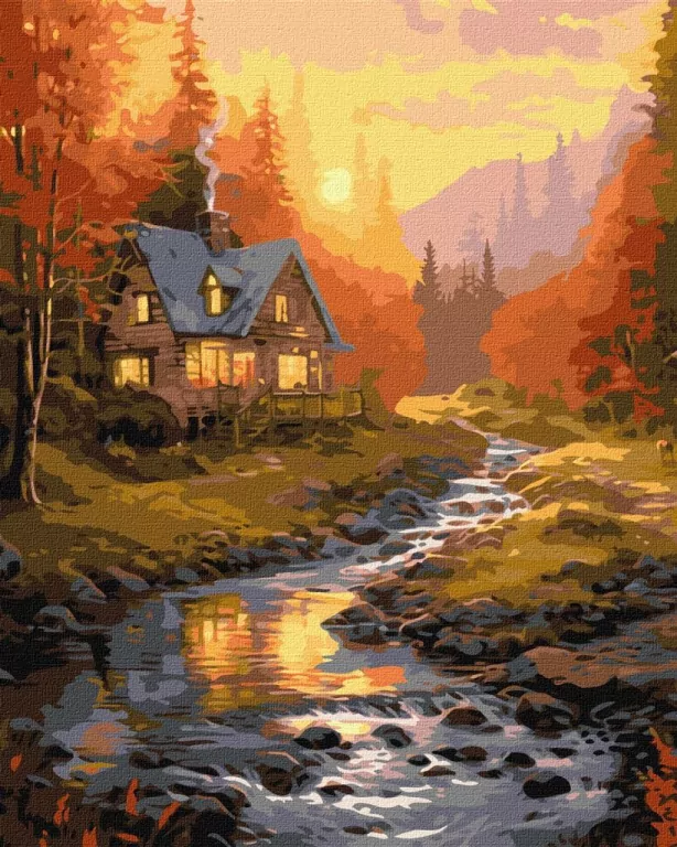 Malowanie po numerach. Słoneczna dolina 40x50cm - tantis.pl