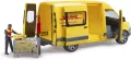 Mercedes Sprinter DHL z figurką i akcesoriami - tantis.pl