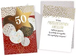 Karnet Urodziny 50