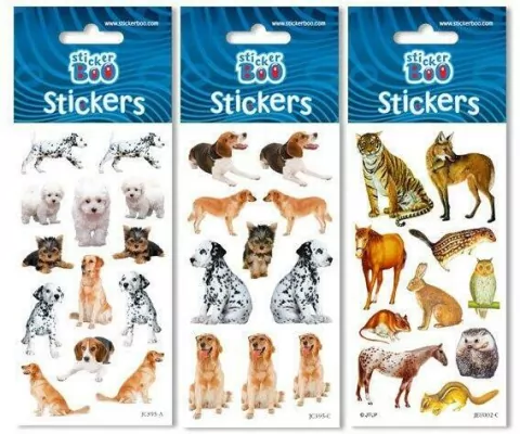 Naklejki Sticker BOO silver zwierzaki